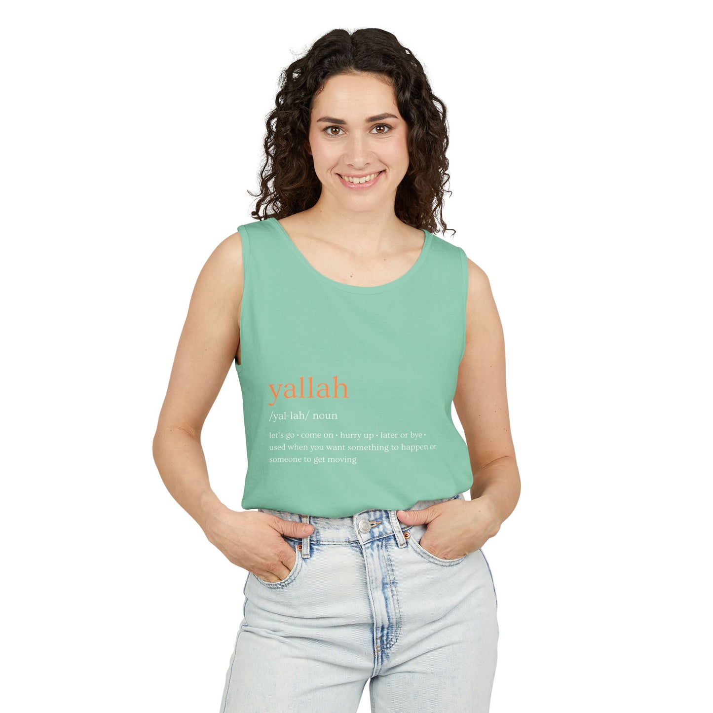 "Yallah" Definition Tank Top
