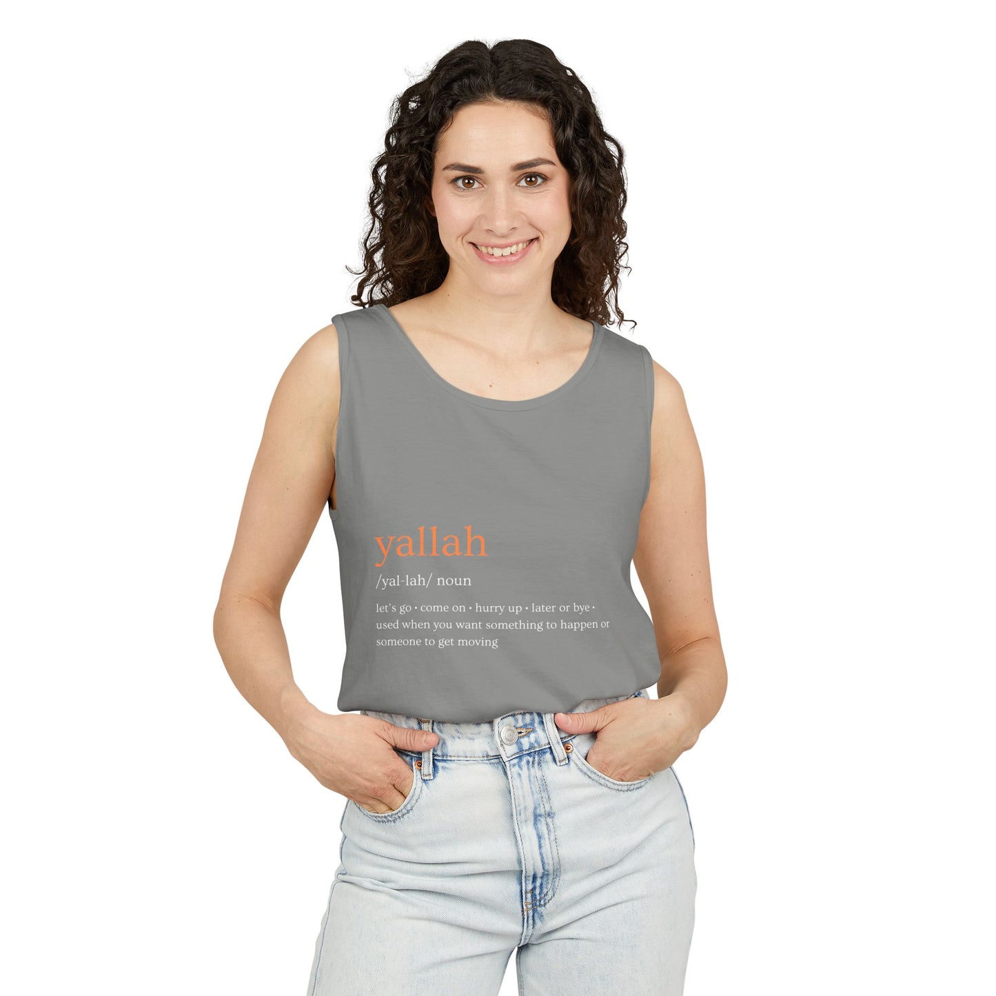 "Yallah" Definition Tank Top