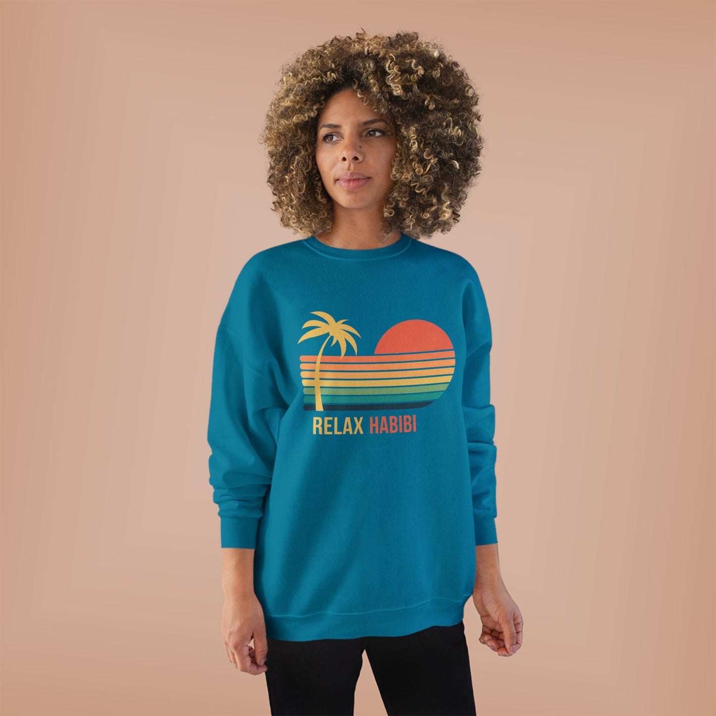 "Relax Habibi" Crewneck Sweatshirt