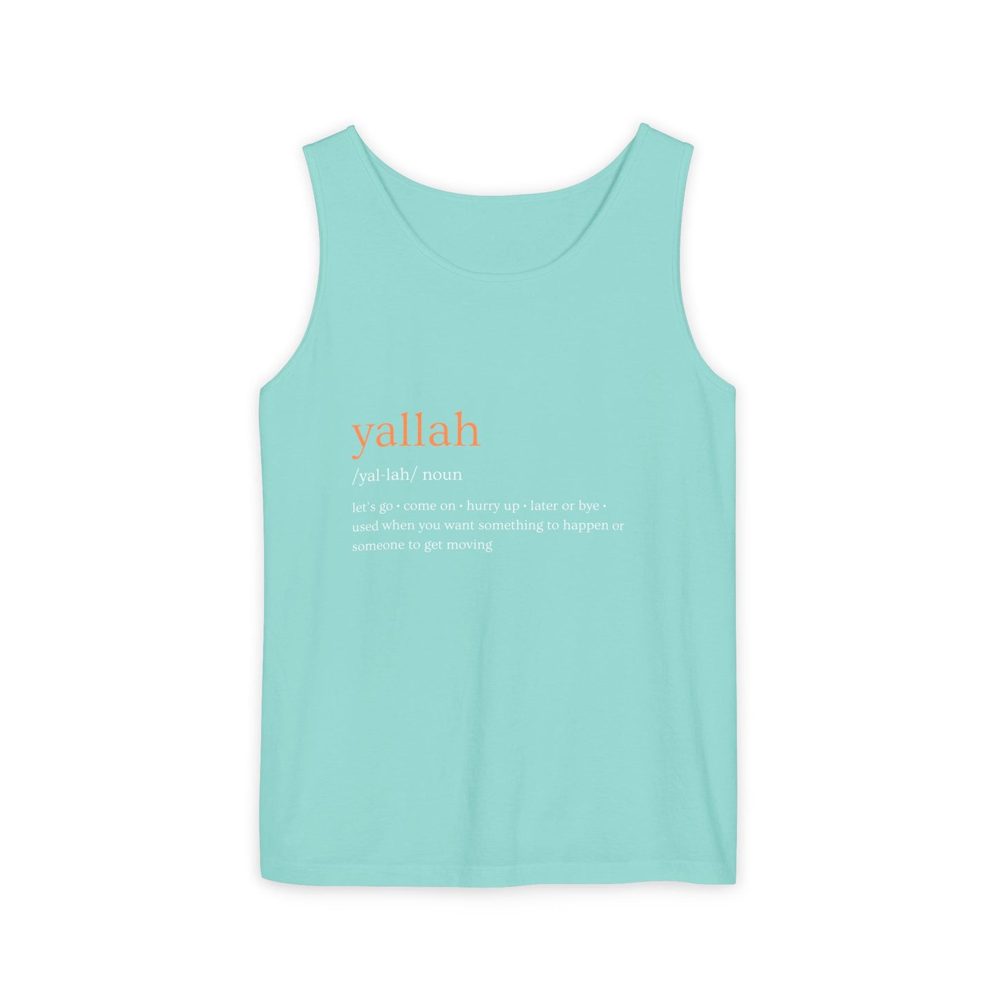 "Yallah" Definition Tank Top