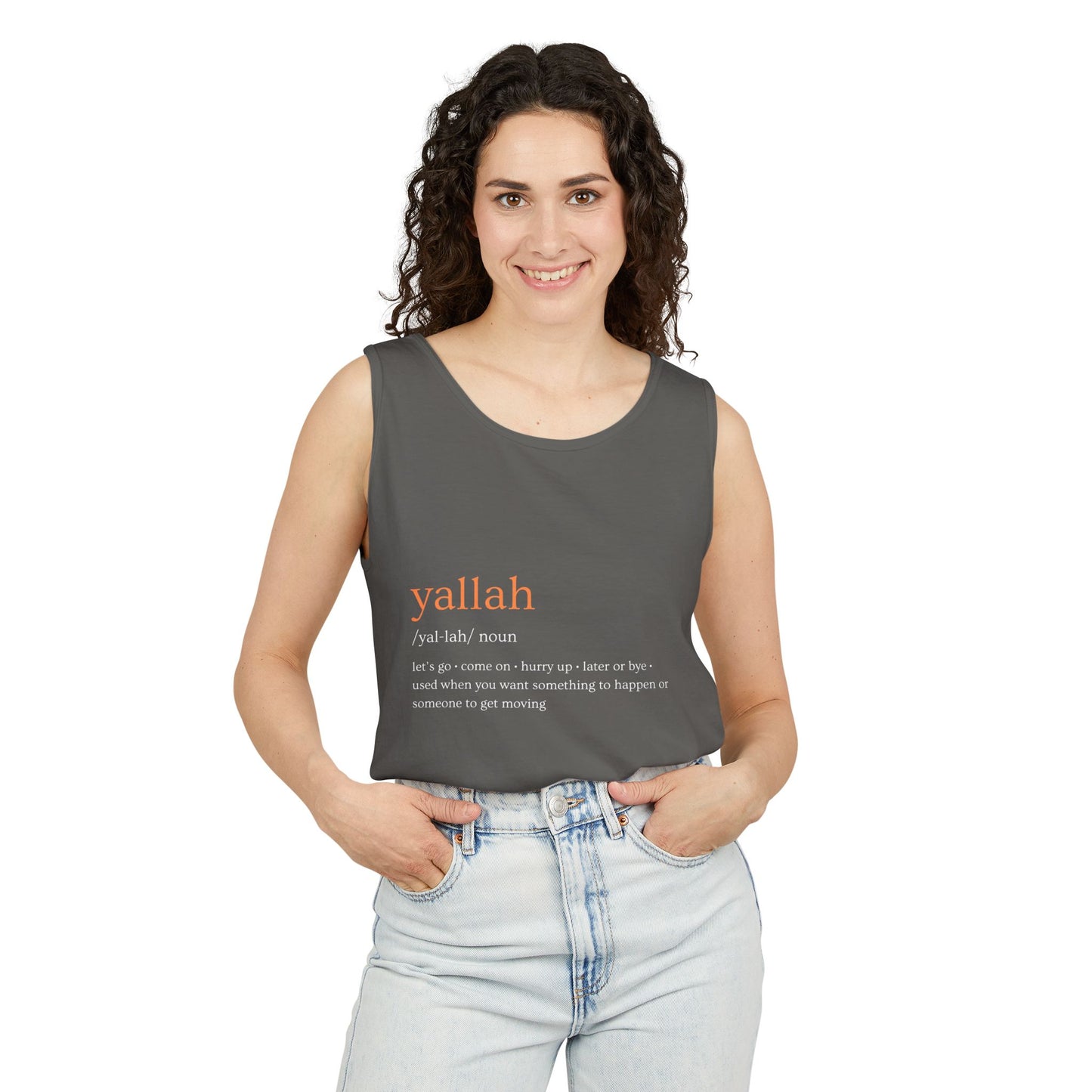 "Yallah" Definition Tank Top