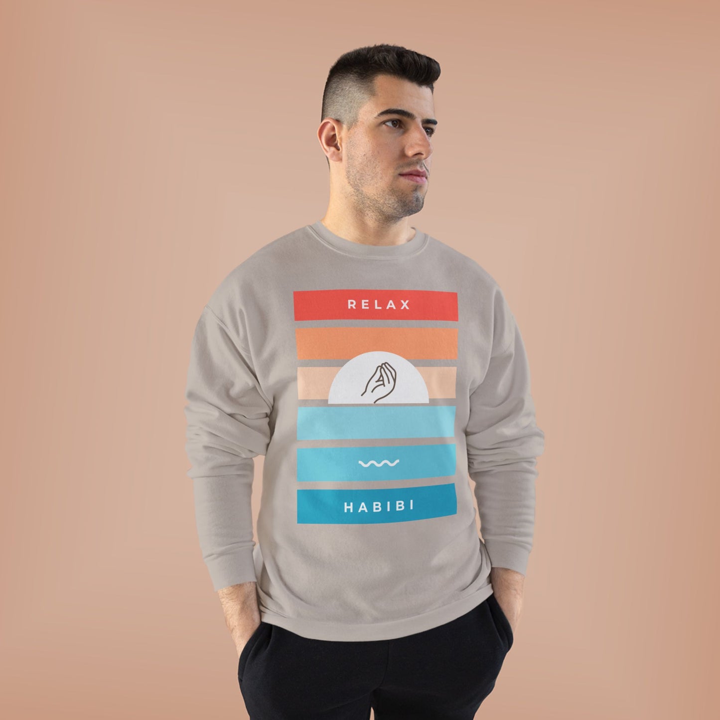 "Relax Habibi" Crewneck Sweatshirt