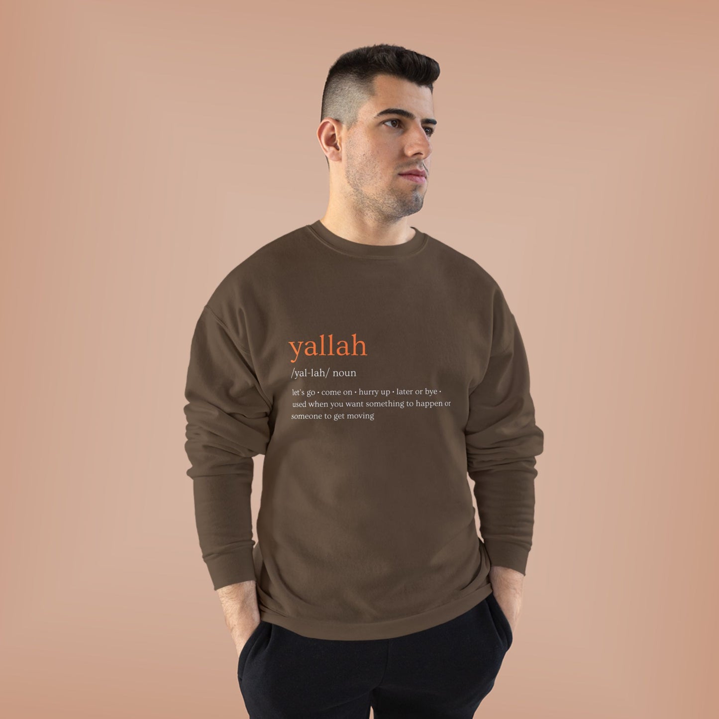 "Yallah" Definition Crewneck Sweatshirt