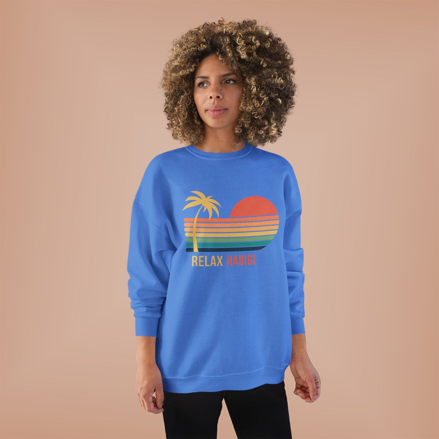 "Relax Habibi" Crewneck Sweatshirt