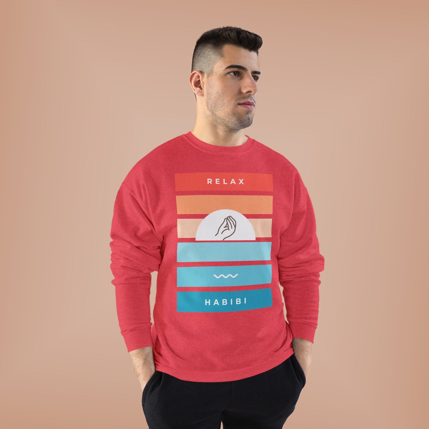 "Relax Habibi" Crewneck Sweatshirt