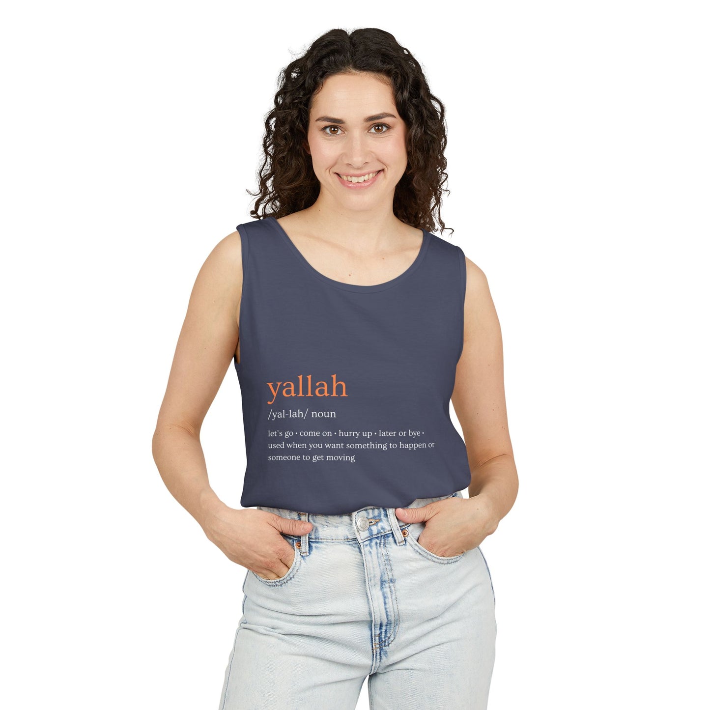 "Yallah" Definition Tank Top