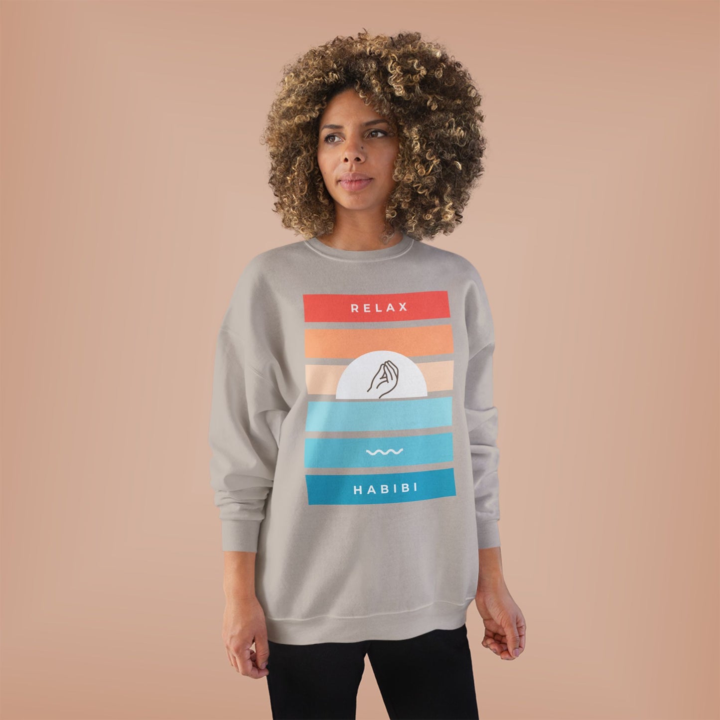 "Relax Habibi" Crewneck Sweatshirt
