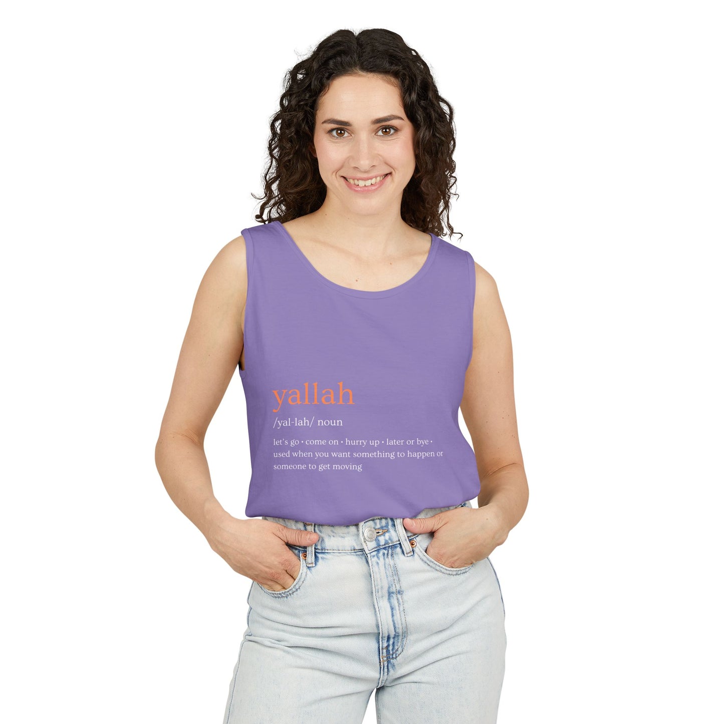"Yallah" Definition Tank Top