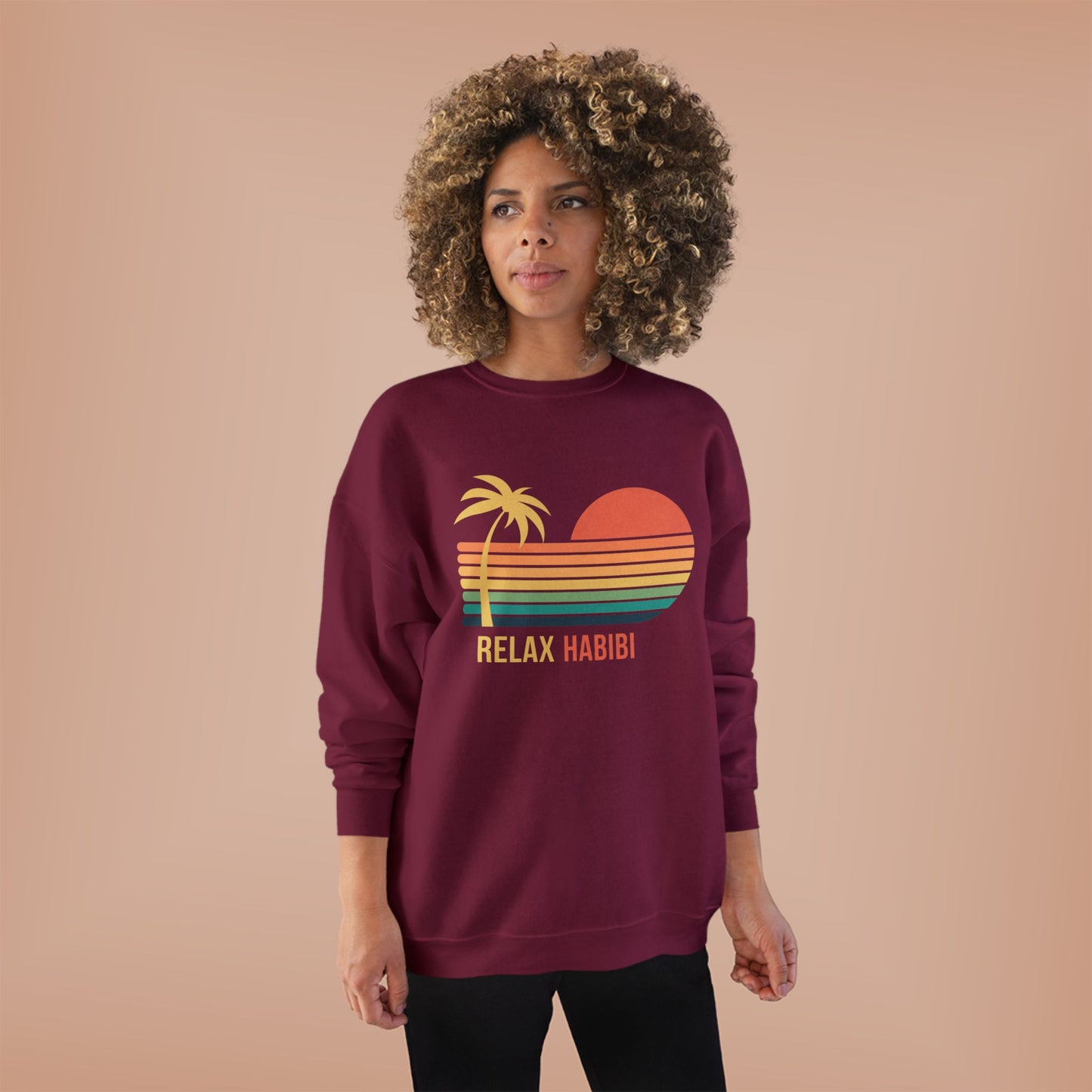 "Relax Habibi" Crewneck Sweatshirt
