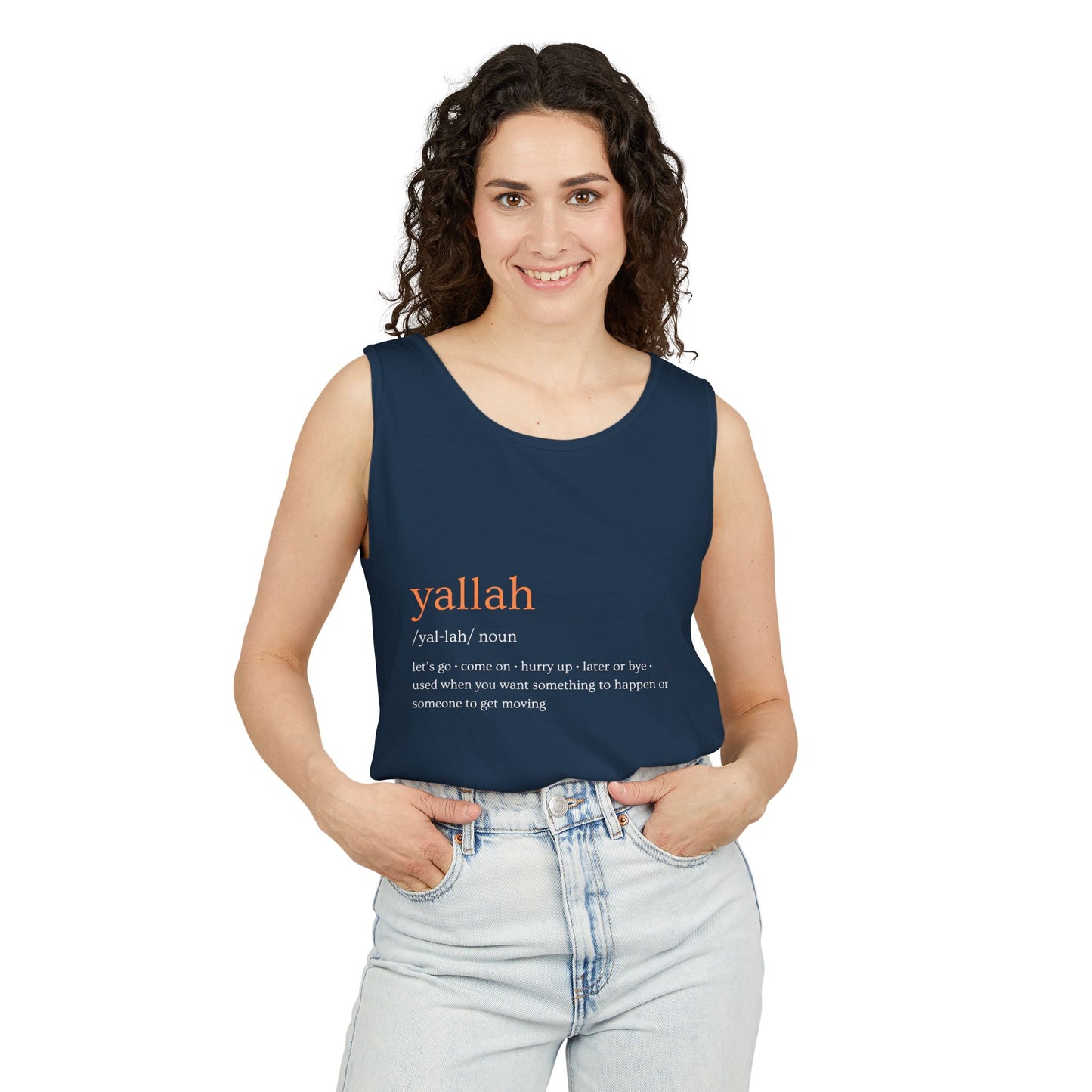 "Yallah" Definition Tank Top