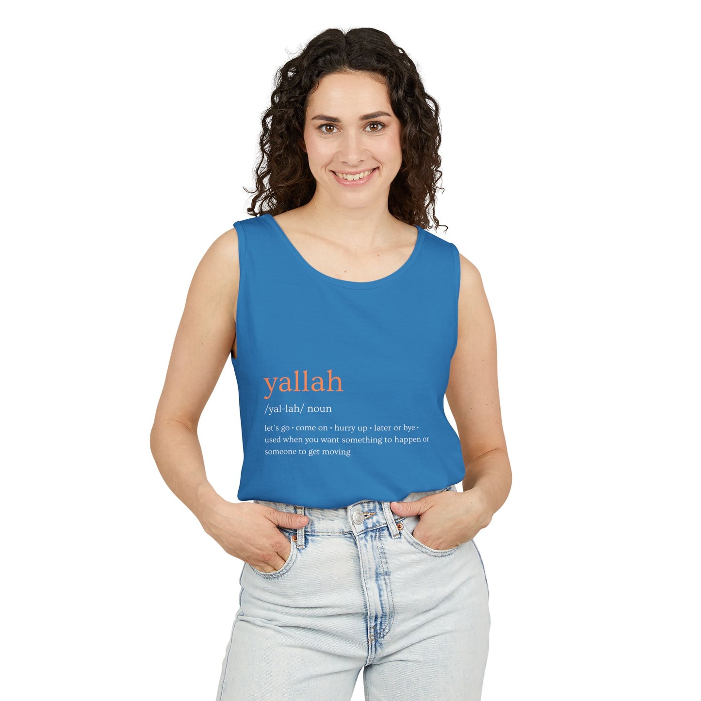 "Yallah" Definition Tank Top
