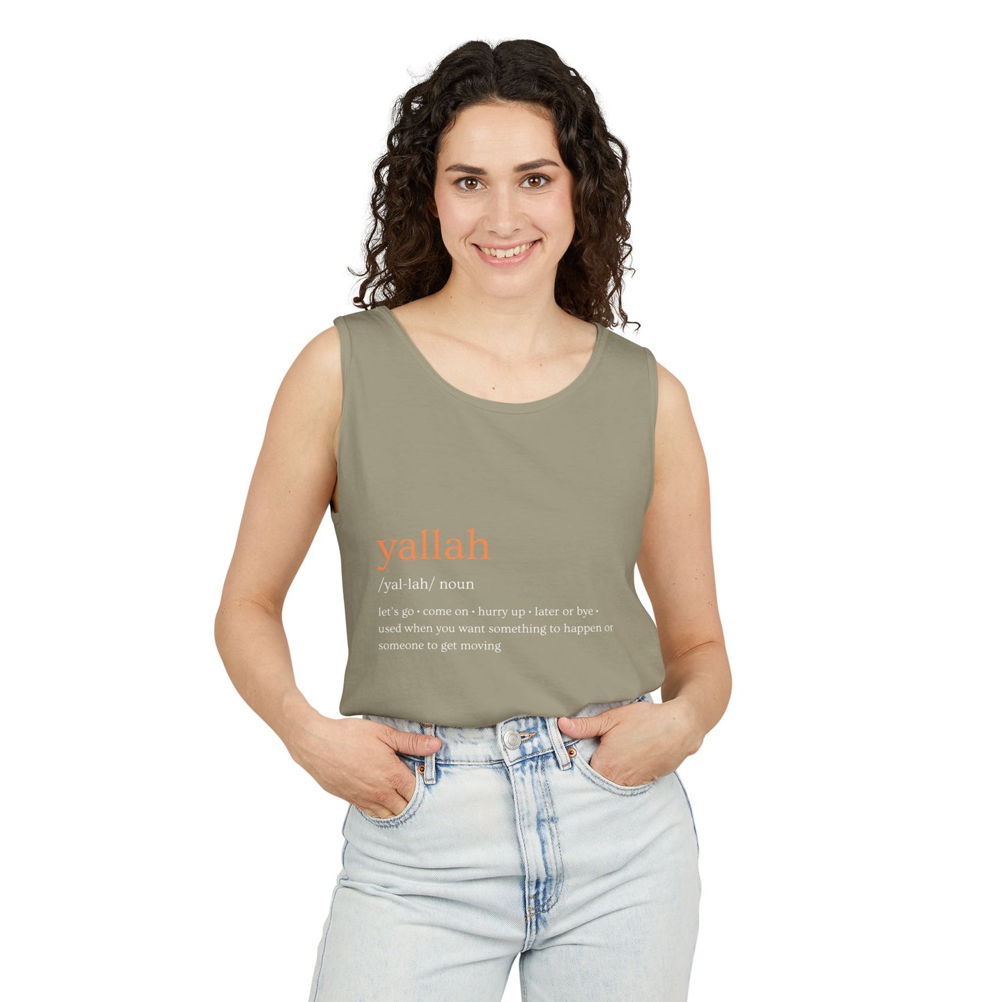 "Yallah" Definition Tank Top