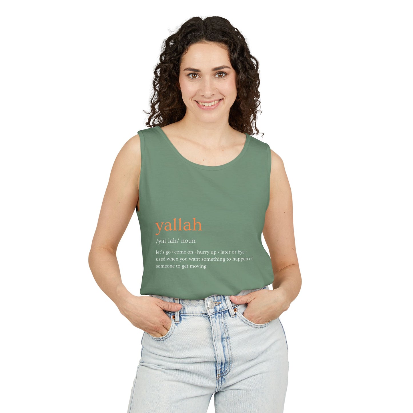 "Yallah" Definition Tank Top