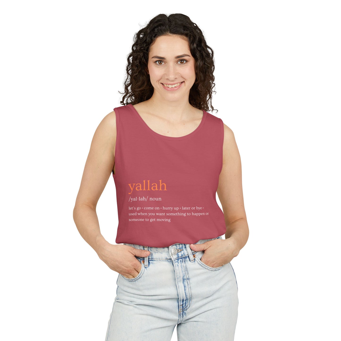 "Yallah" Definition Tank Top