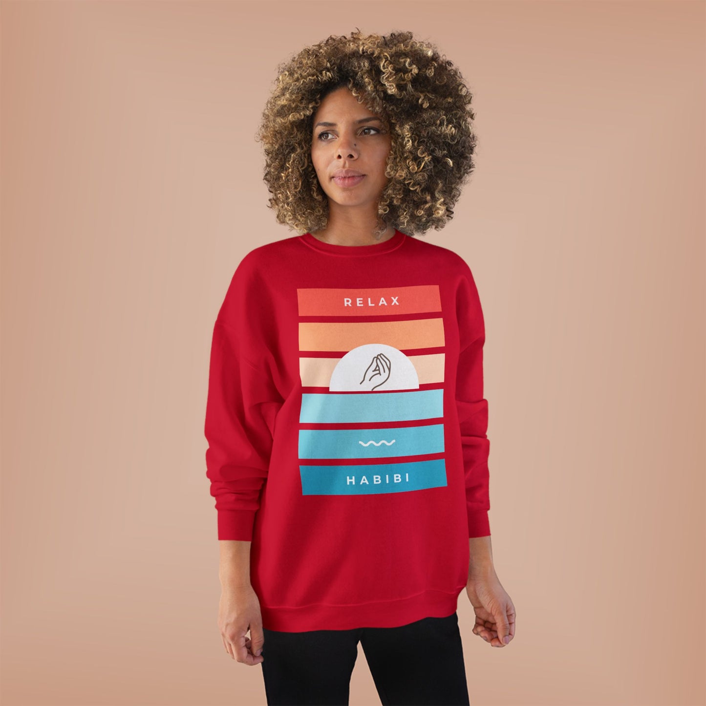 "Relax Habibi" Crewneck Sweatshirt