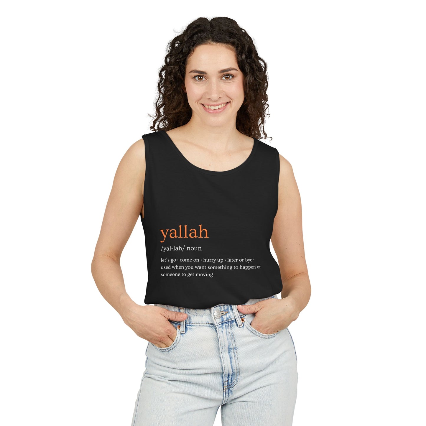 "Yallah" Definition Tank Top