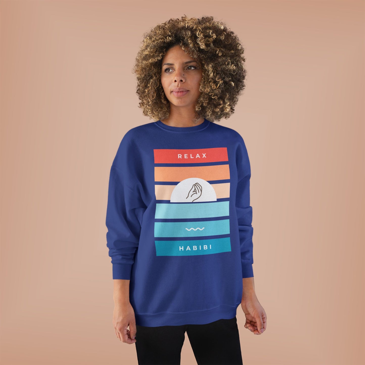 "Relax Habibi" Crewneck Sweatshirt