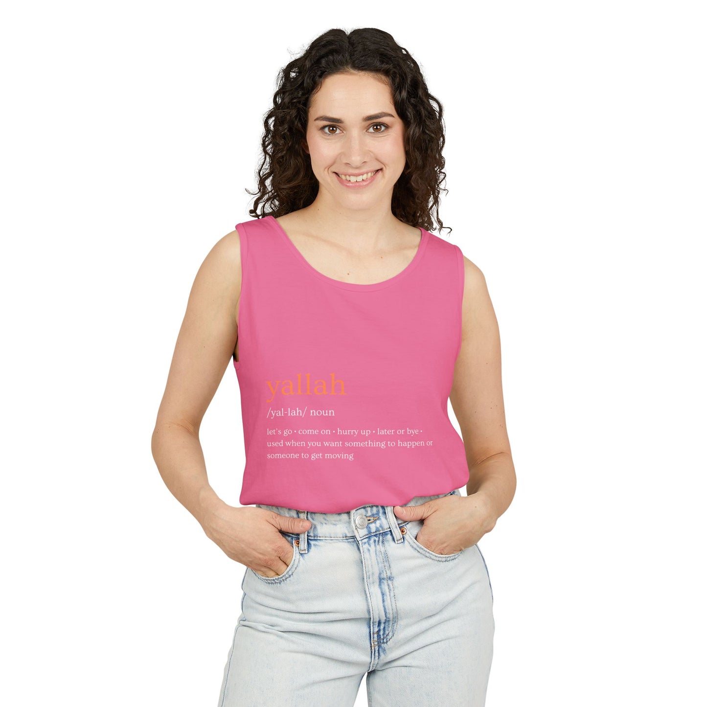 "Yallah" Definition Tank Top
