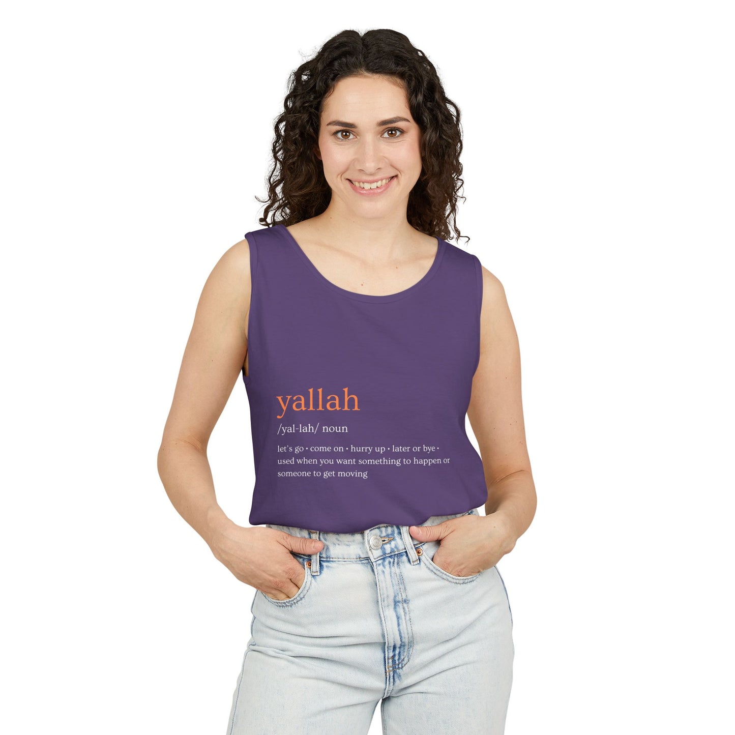 "Yallah" Definition Tank Top