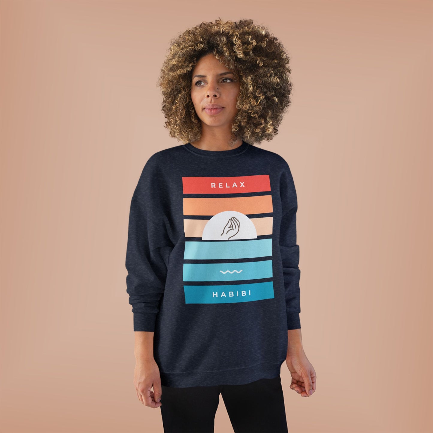 "Relax Habibi" Crewneck Sweatshirt