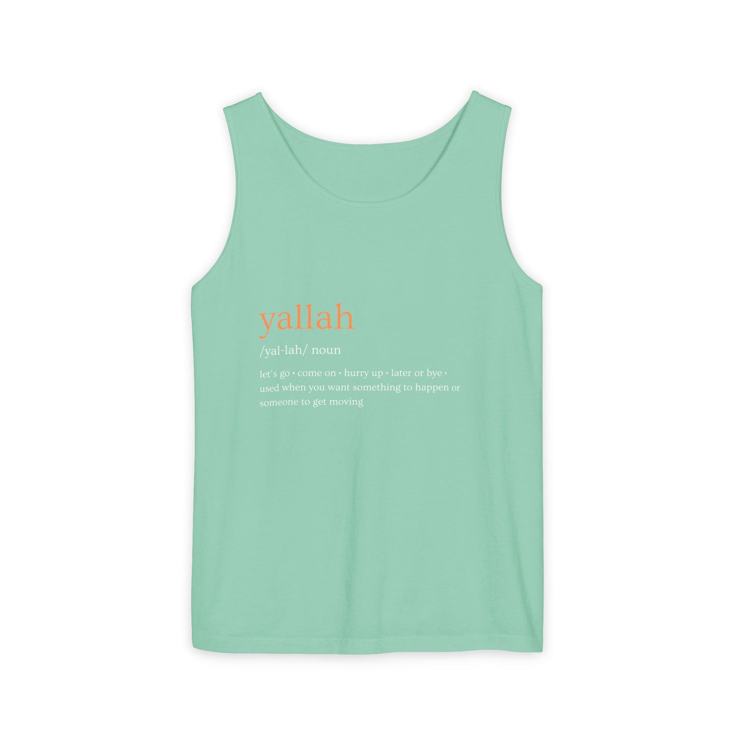 "Yallah" Definition Tank Top