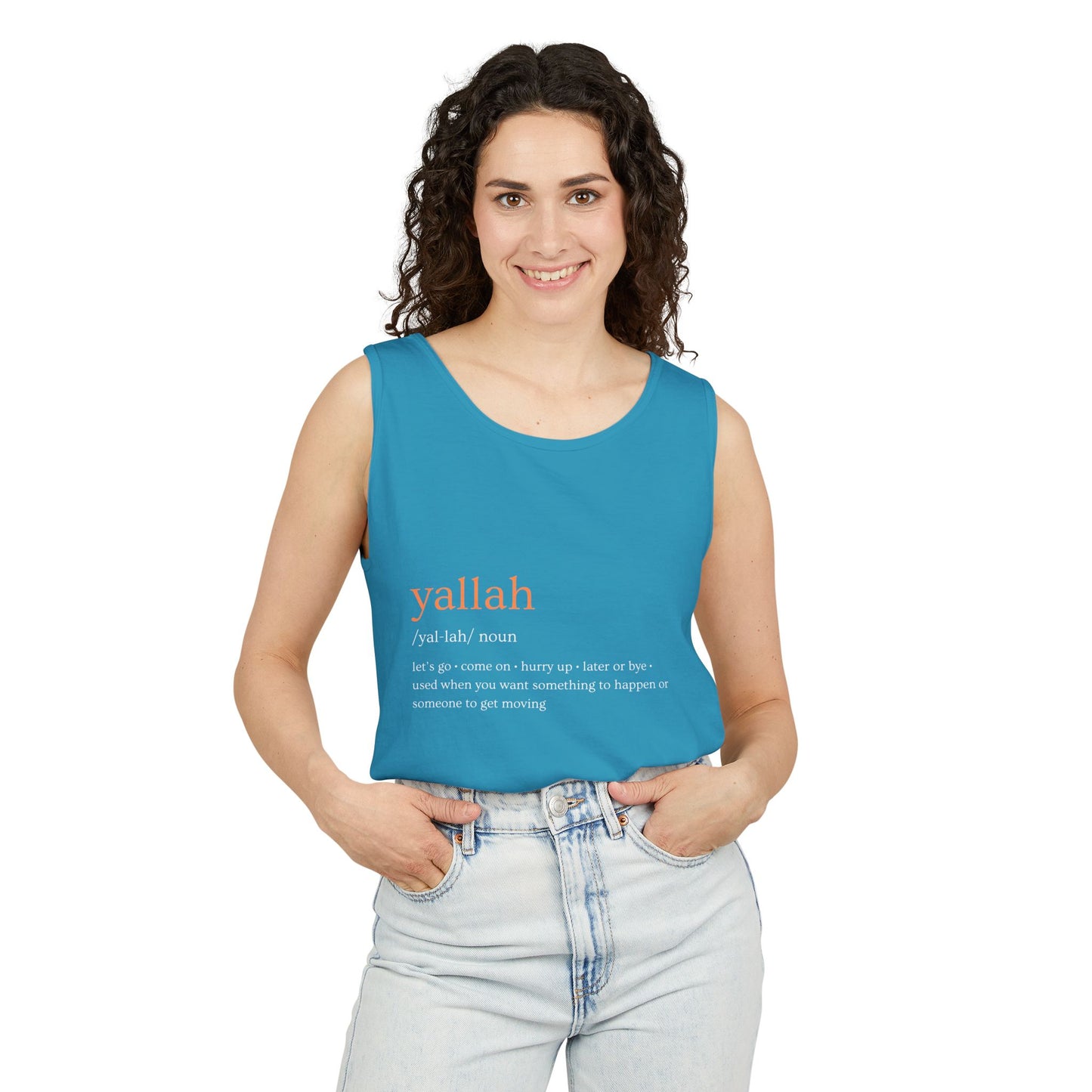 "Yallah" Definition Tank Top