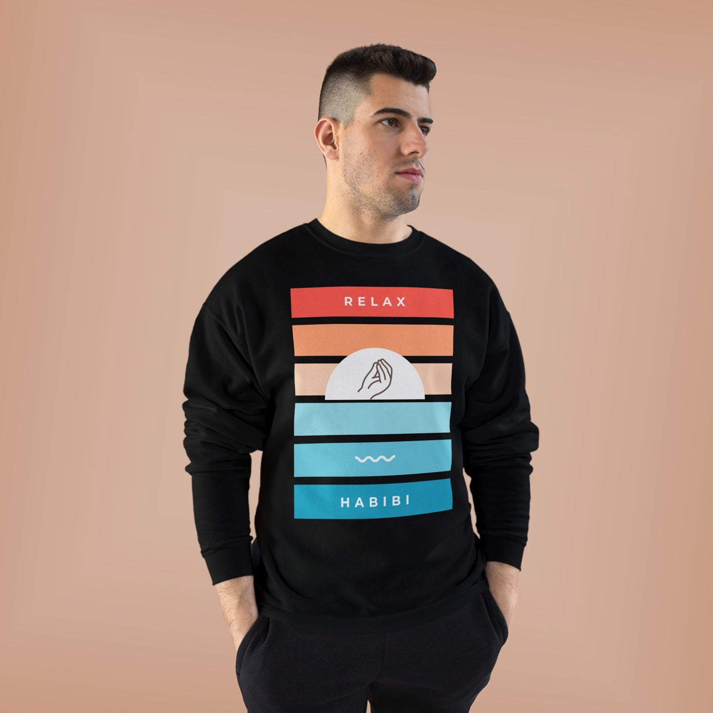 "Relax Habibi" Crewneck Sweatshirt