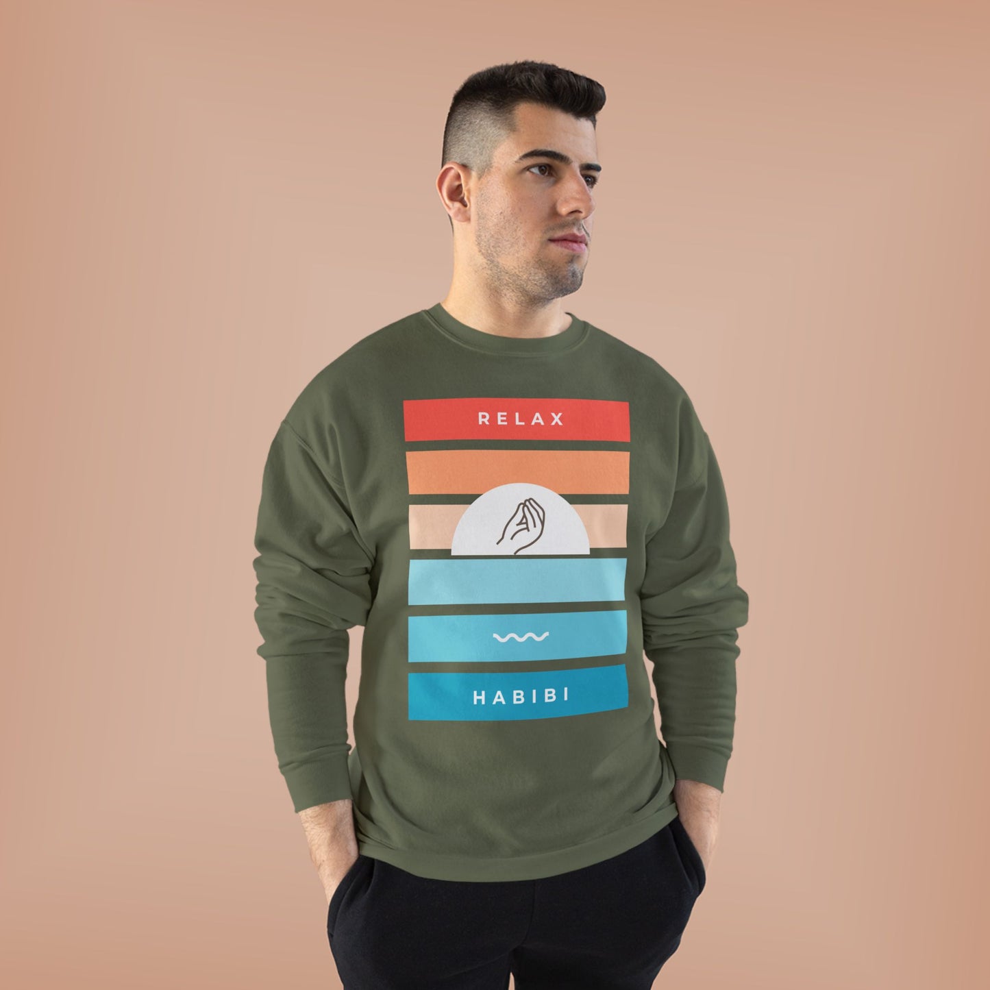 "Relax Habibi" Crewneck Sweatshirt