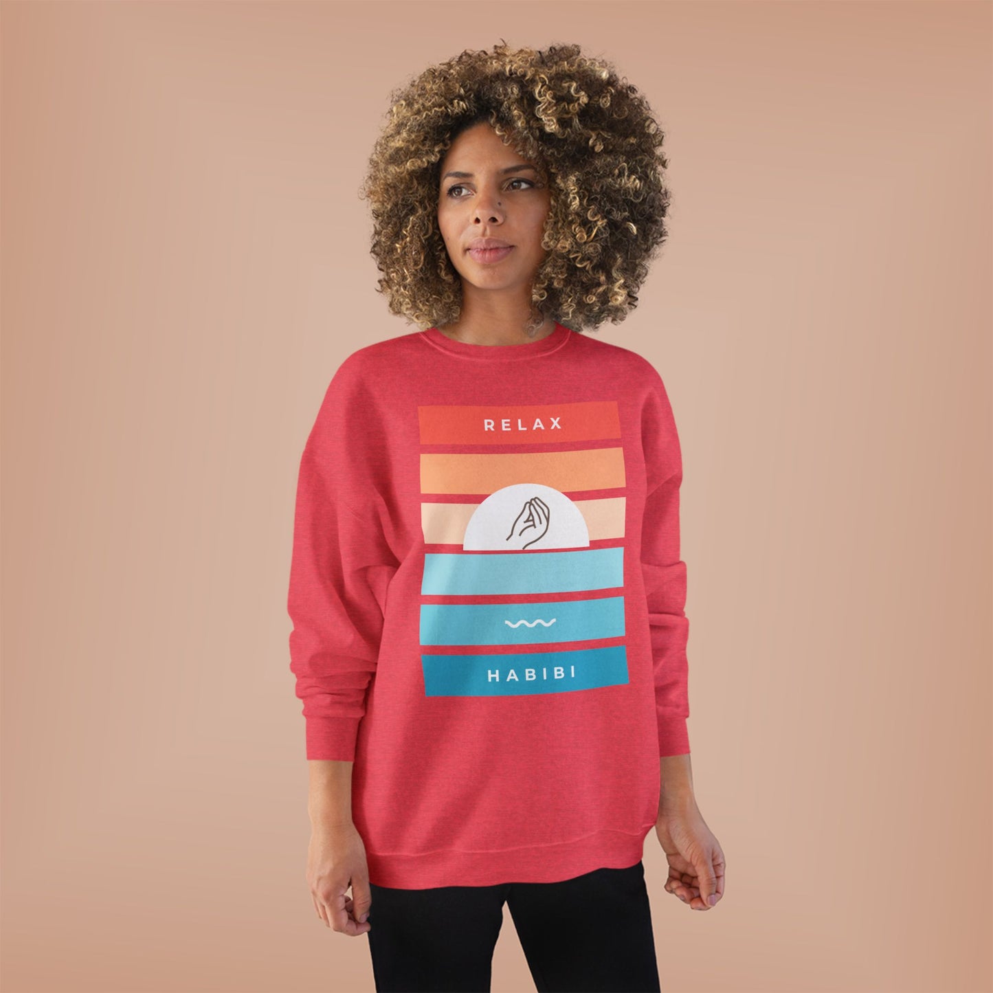 "Relax Habibi" Crewneck Sweatshirt