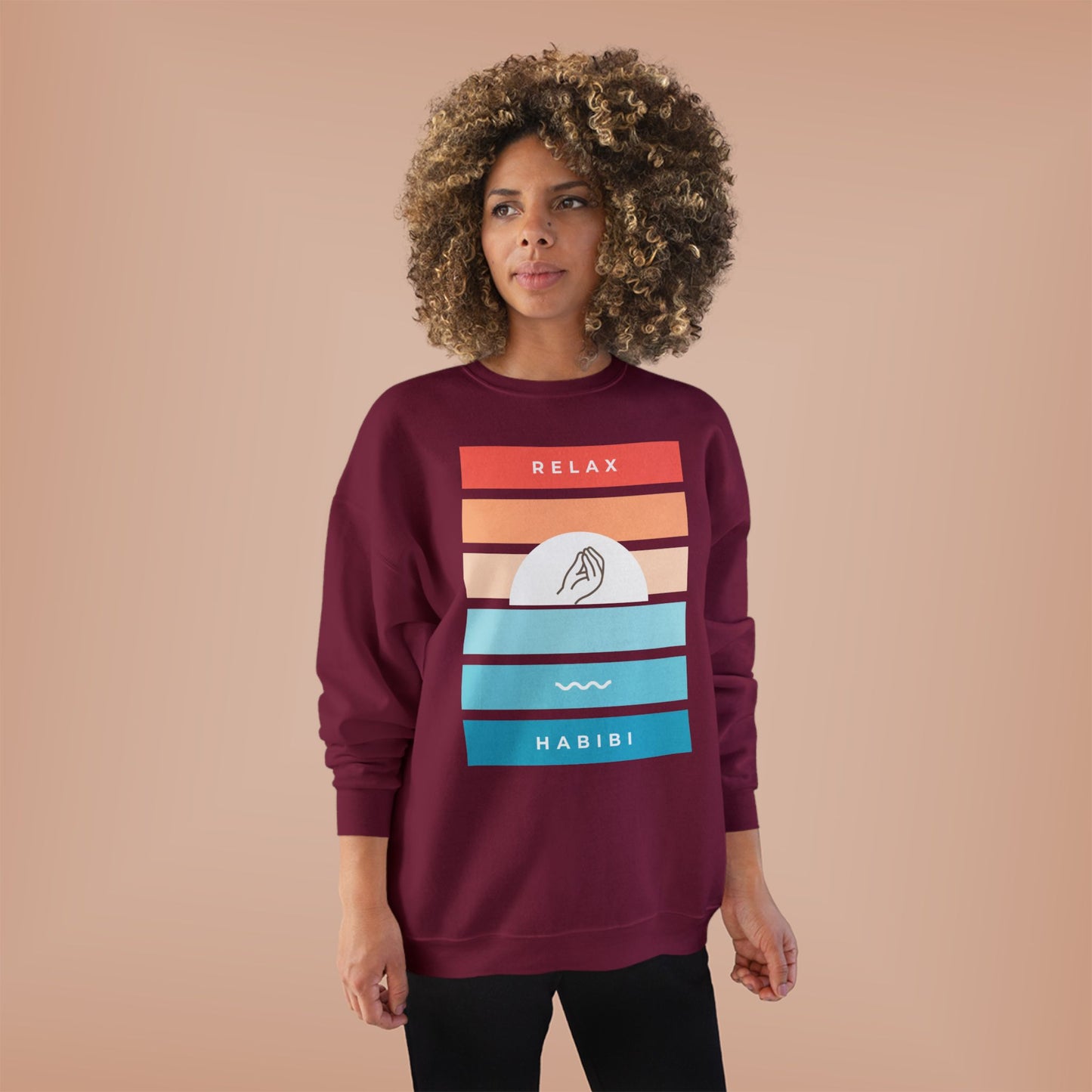 "Relax Habibi" Crewneck Sweatshirt