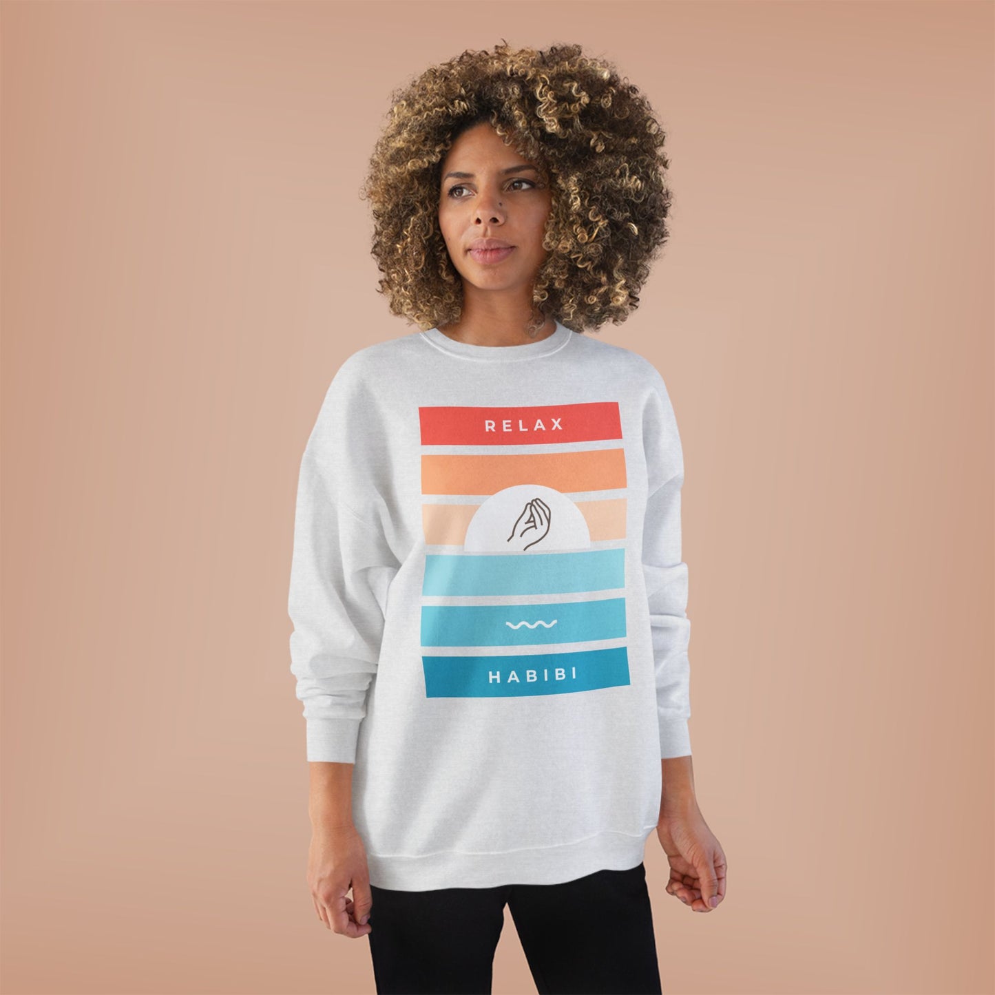 "Relax Habibi" Crewneck Sweatshirt