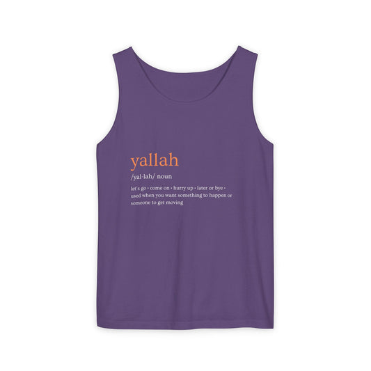 "Yallah" Definition Tank Top