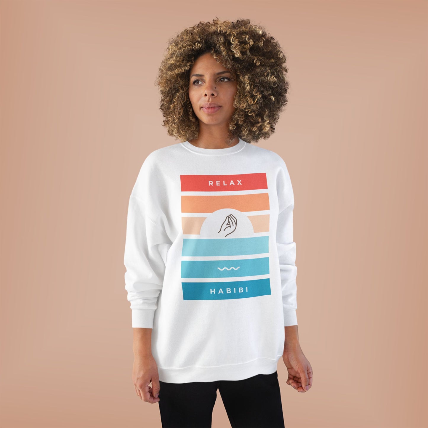 "Relax Habibi" Crewneck Sweatshirt