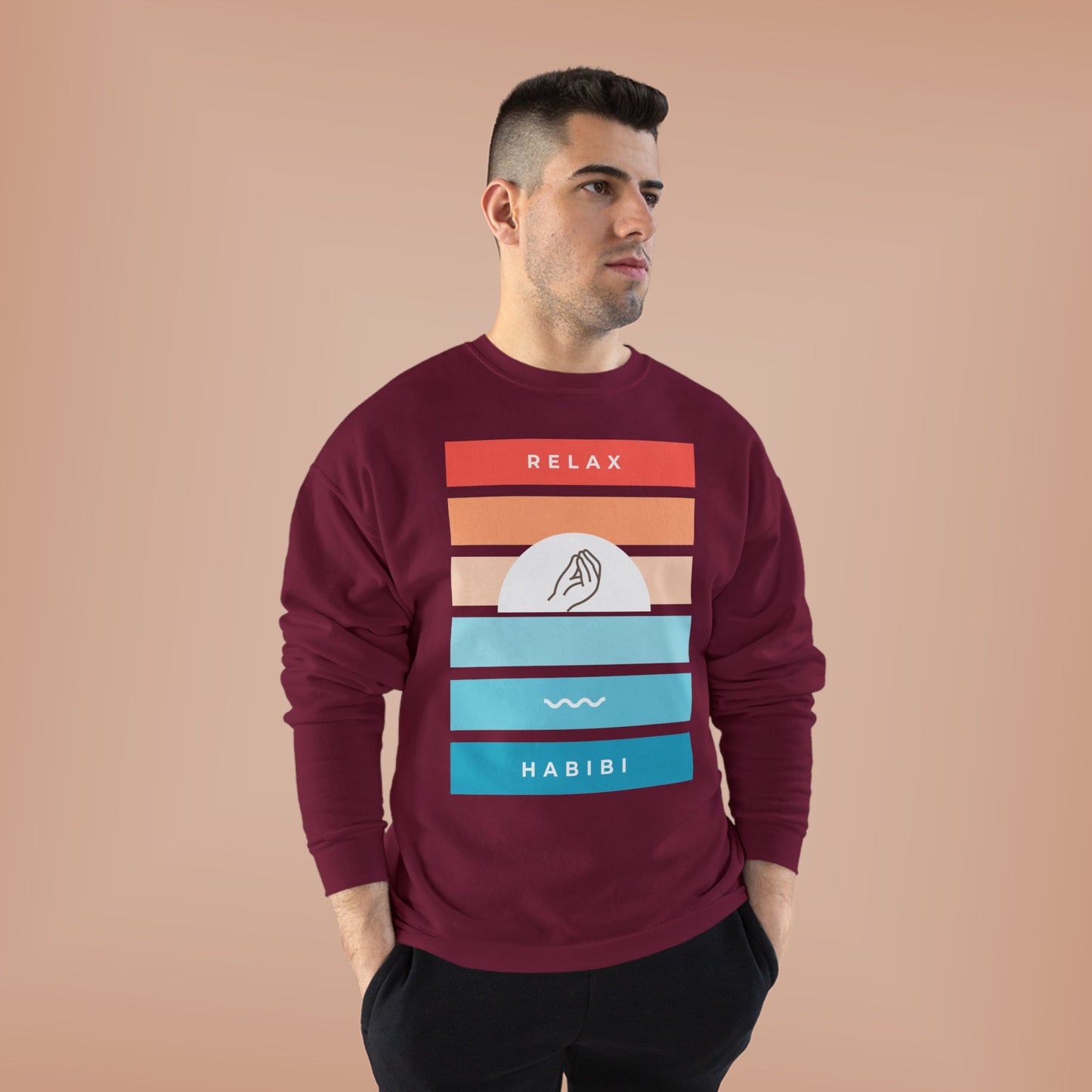 "Relax Habibi" Crewneck Sweatshirt