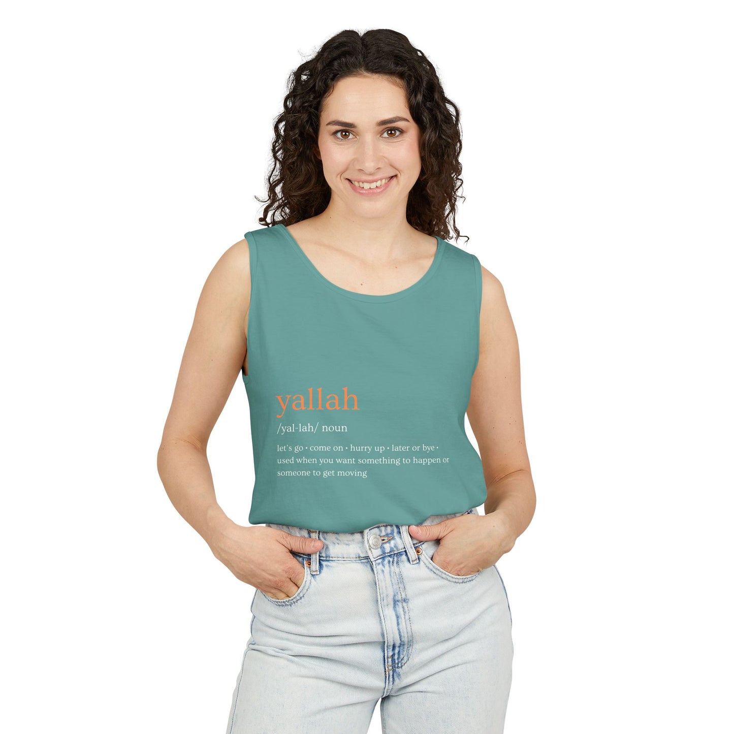 "Yallah" Definition Tank Top