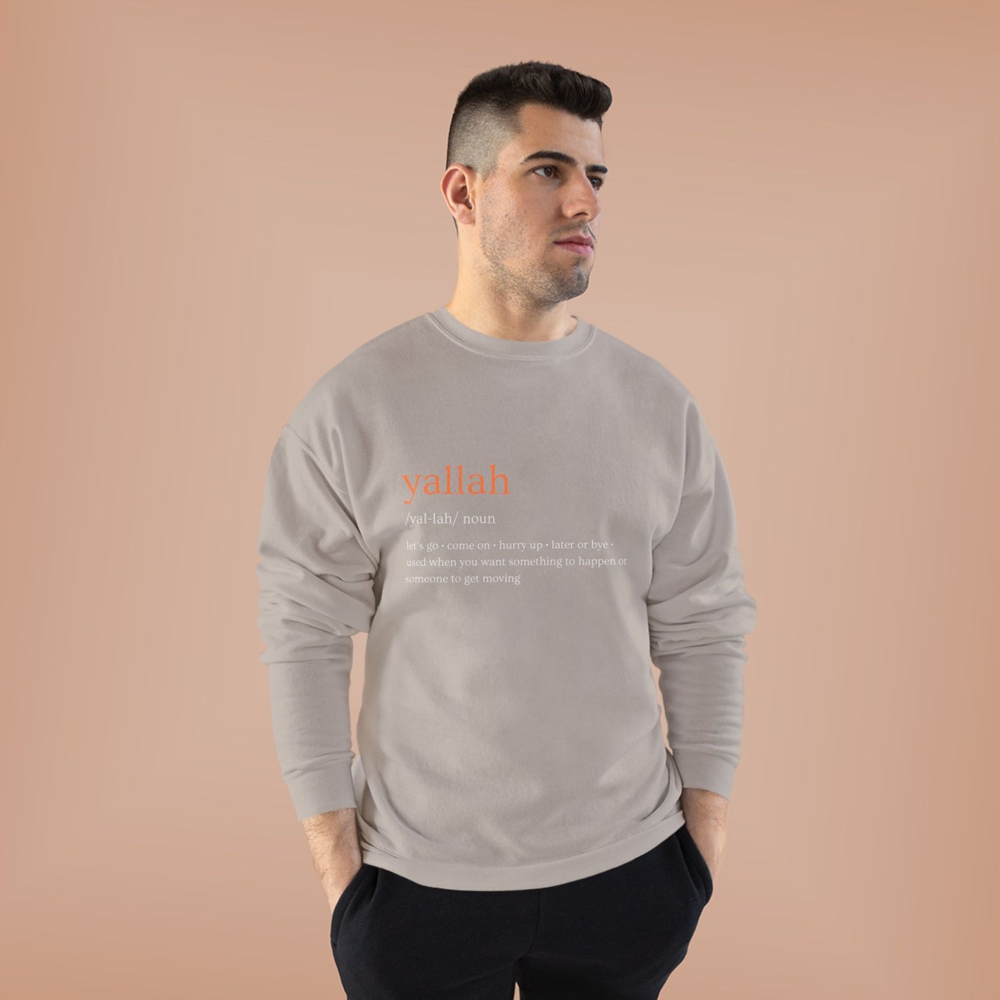 "Yallah" Definition Crewneck Sweatshirt