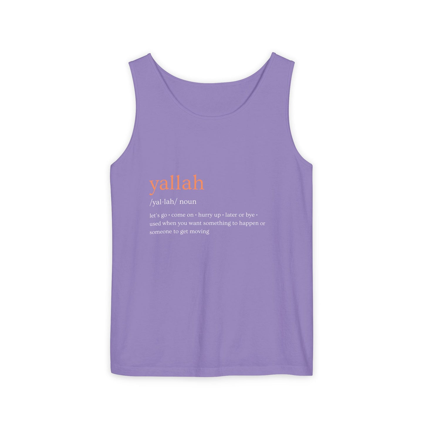 "Yallah" Definition Tank Top