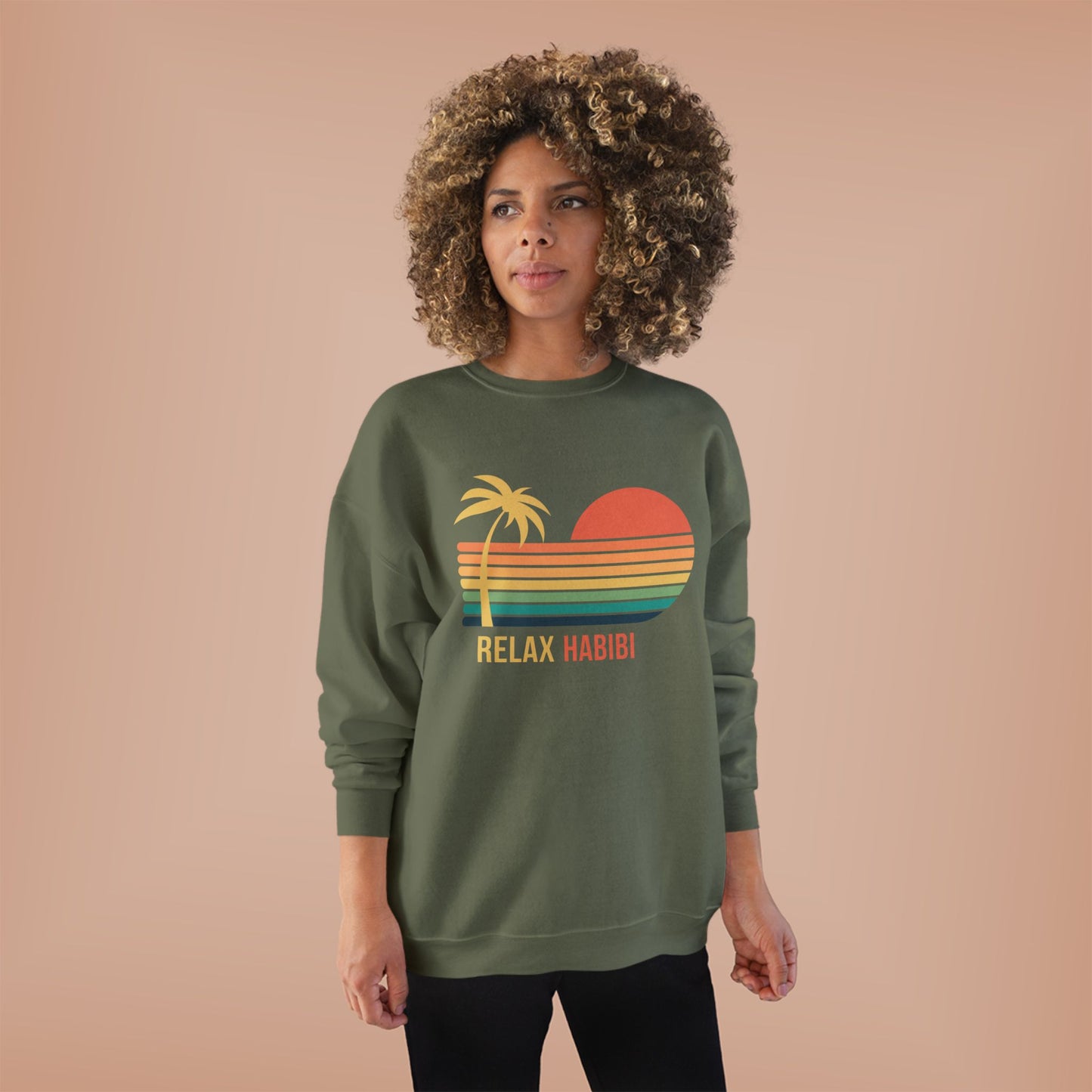 "Relax Habibi" Crewneck Sweatshirt