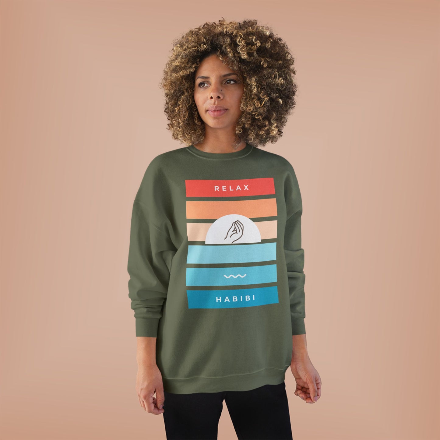 "Relax Habibi" Crewneck Sweatshirt